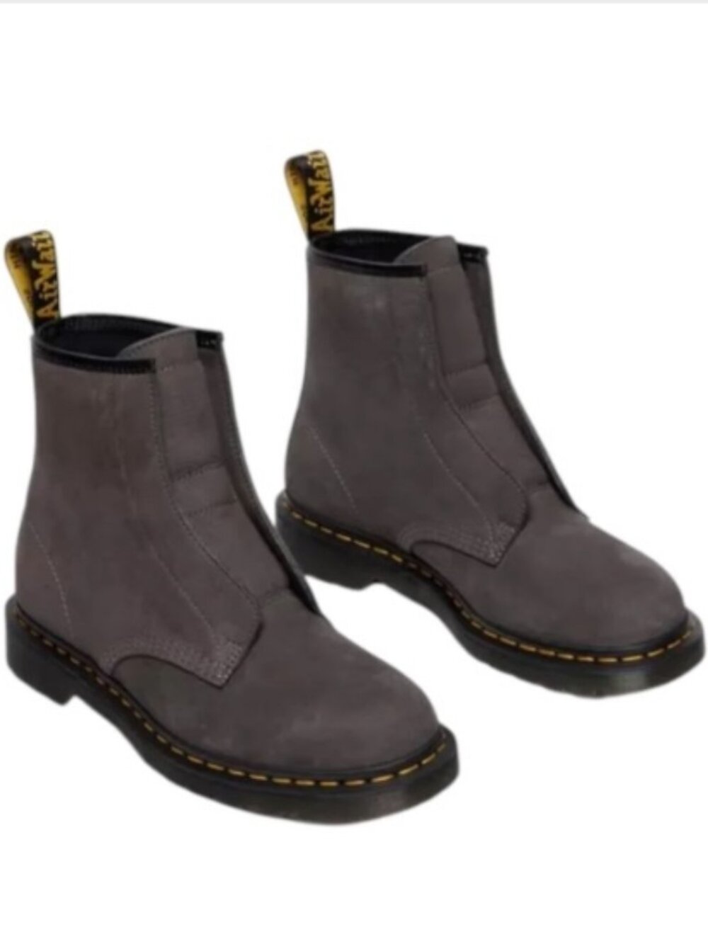 Dr. Martens 1460 Laceless Nubuck Boot in Gunmetal (W8/M7)